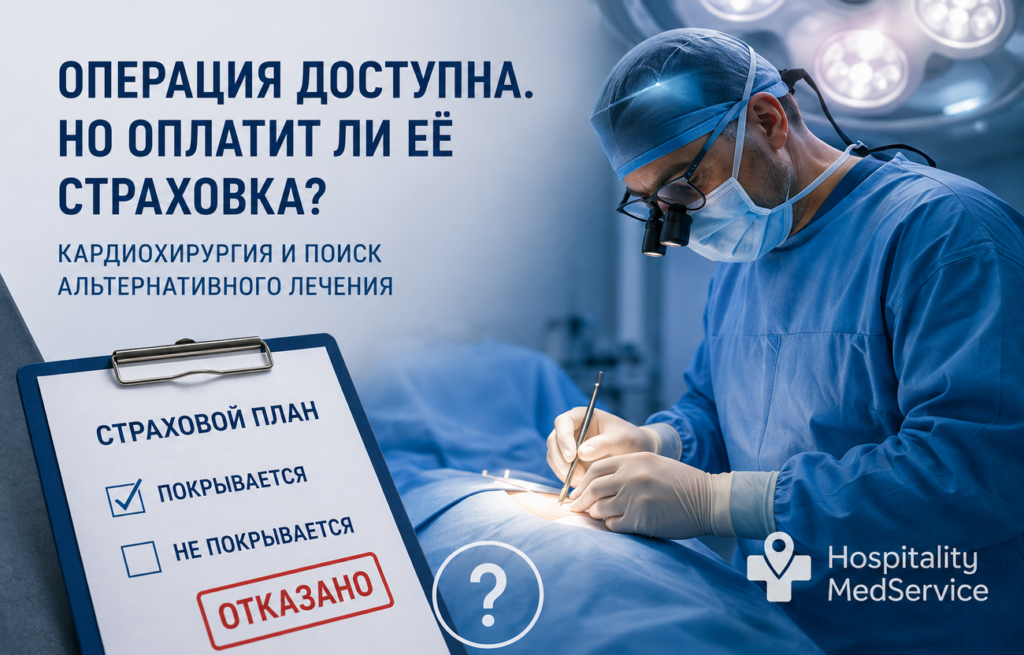 Кардиохирургическая операция и поиск альтернативного лечения за рубежом при отказе страховой компании в оплате