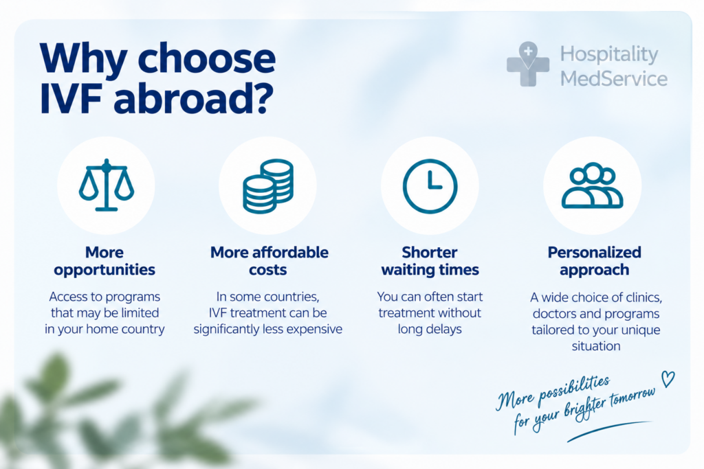 Why choose IVF abroad? More opportunities, affordable costs, shorter waiting times, and personalized fertility care